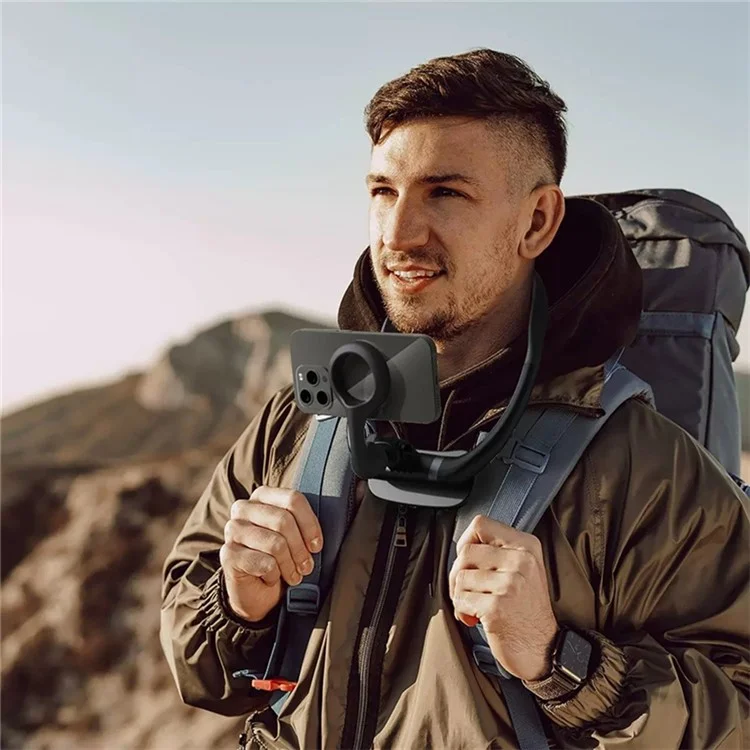 WIWU Wi-CH320 Neckband Magnetic Phone Bracket First-Person View Neck Hanging Phone Holder