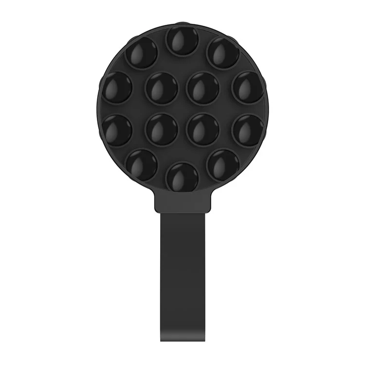 CPS07 Magnetic Suction Phone Holder Silicone Non Slip Suction Cup Phone Mount - Black