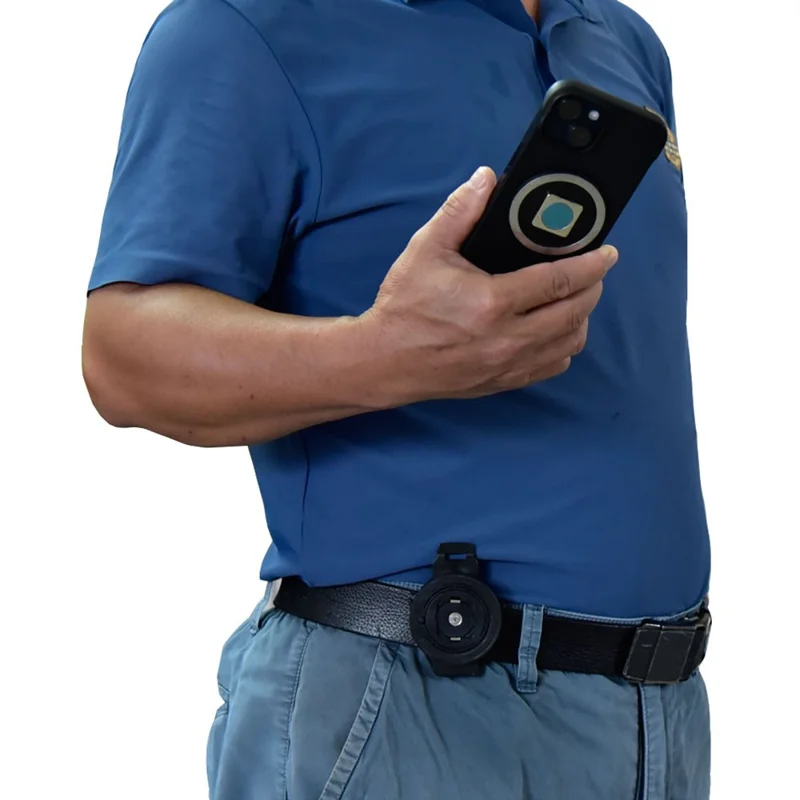 Clip de Ceinture de Téléphone Avec Patch Adhésif Rond, Support de Ceinture de Téléphone Portable Sport Universel