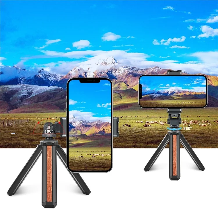 Puluz PU3206B Cold Bash Chold Shoe Phone Clamp Алюминиевый Сплав Убегающий Держатель Телефона.