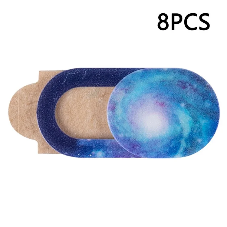 T1 8pcs Oval Anti-Peep Computer Linsen Cap Adhäsive PC Laptop Kamera Privatsphäre Schutzschutz - Sternenhimmel 1