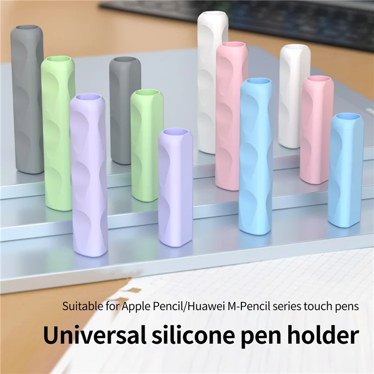 Golotte de Silicone 2pcs Pour Pomme de Pomme, Huawei M-p-cacram Series Stylus Cover Grip Horse - Violet