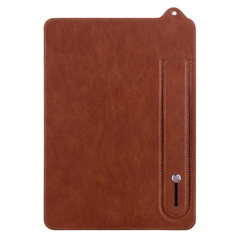 For Amazon Kindle Paperwhite (2024) Case with Hand Strap Kickstand Leather Tablet Cover - Brown