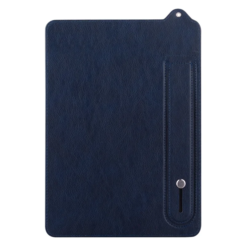 For Amazon Kindle Paperwhite (2024) Case with Hand Strap Kickstand Leather Tablet Cover - Blue