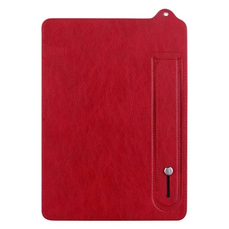 Custodia per Amazon Kindle Paperwhite 5 (2021) con cinturino da polso, supporto e rivestimento in pelle - Rosso