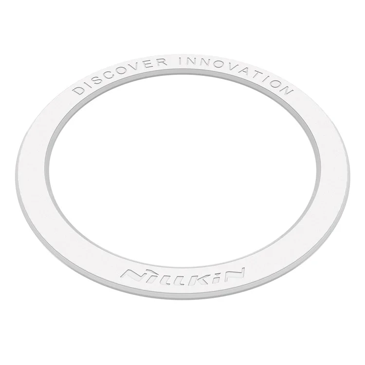 NILLKIN SnapLink Air 2Pcs Mobile Phone Magnetic Sticker Charging Adsorption Ring Compatible with Magsafe Wireless Charger - White