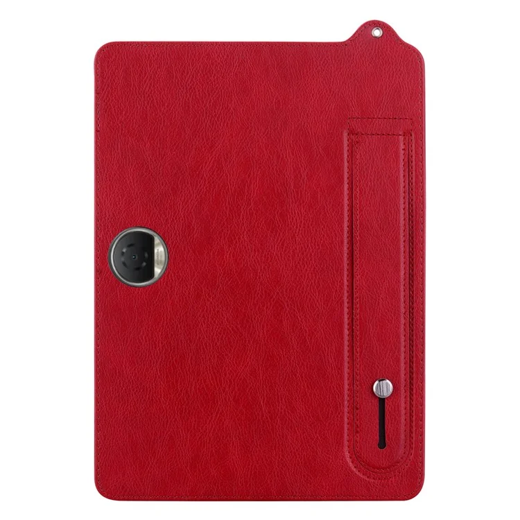 Funda de tablet de cuero con correa de mano y soporte para el tablet For Honor MagicPad 2 de 12.3 pulgadas - Rojo