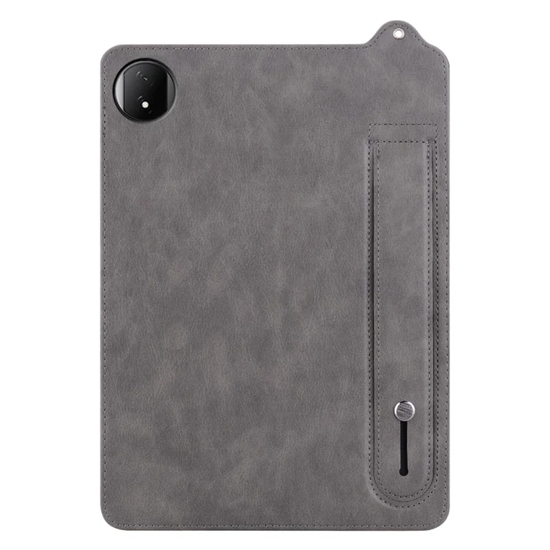 For Honor MagicPad 2 12.3 Tablet Case Hand Strap Kickstand Leather Cover - Grey