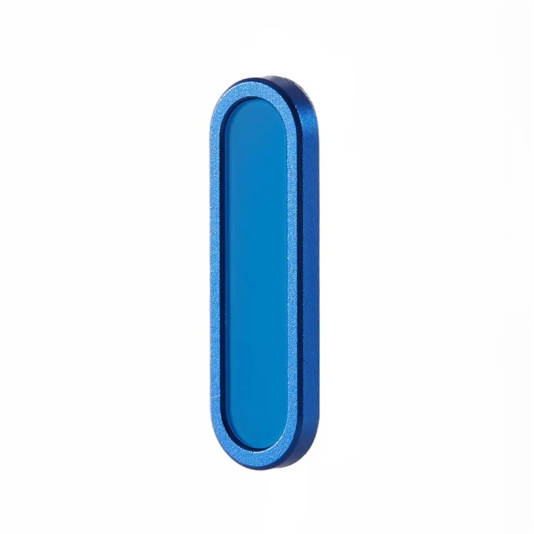 Tapa de botón de cámara de metal para iPhone 16 / 16 Plus / 16 Pro / 16 Pro Max Protector de botón de cámara con espaciado ajustable - Azul
