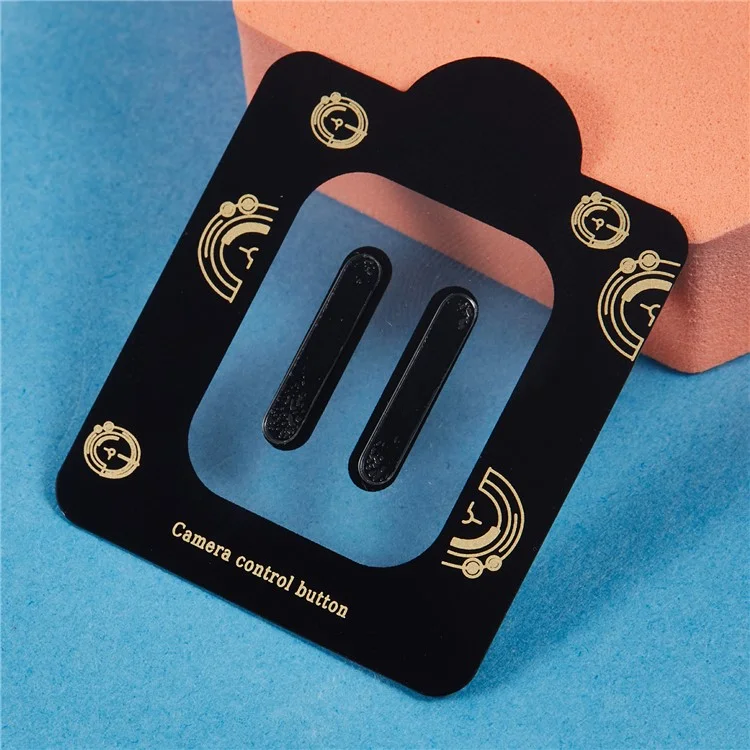 2 peças de protetor de botão de toque da câmera para iPhone 16 / 16 Plus / 16 Pro / 16 Pro Max Película de vidro temperado - Transparente