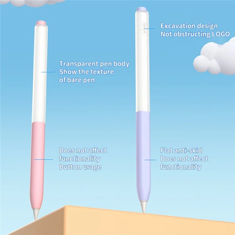 Чехол-силиконовый рукав для карандаша vivo Pencil 2S, защитная крышка для карандаша - Матча зеленый