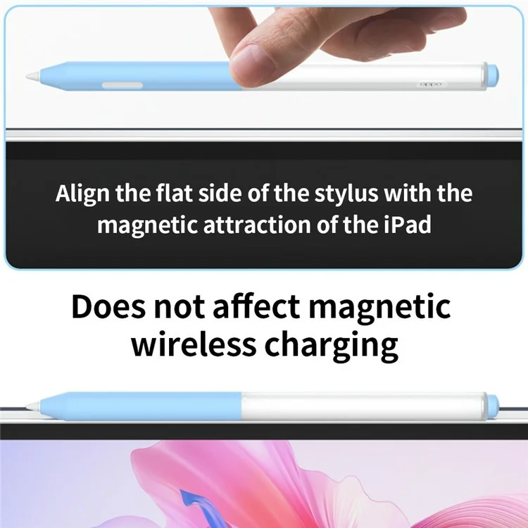 Чехол-карандаш из силикона для Oppo Pencil - розовый