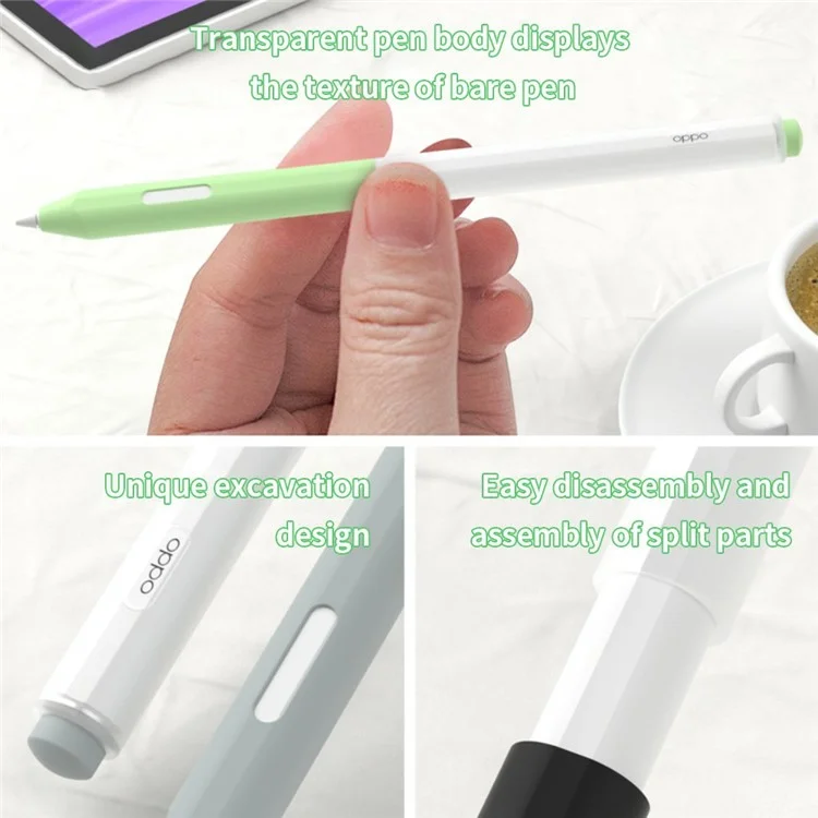 Чехол-карандаш из силикона для Oppo Pencil - розовый