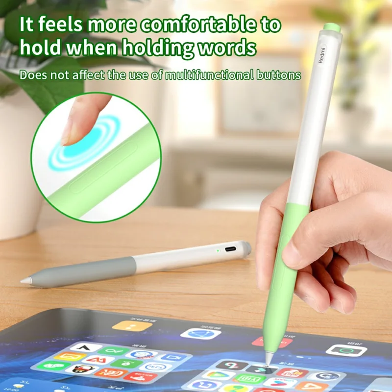 For Xiaomi Redmi Inspiration Stylus Case Jelly Silicone Sleeve Pencil Protective Cover - Sky Blue