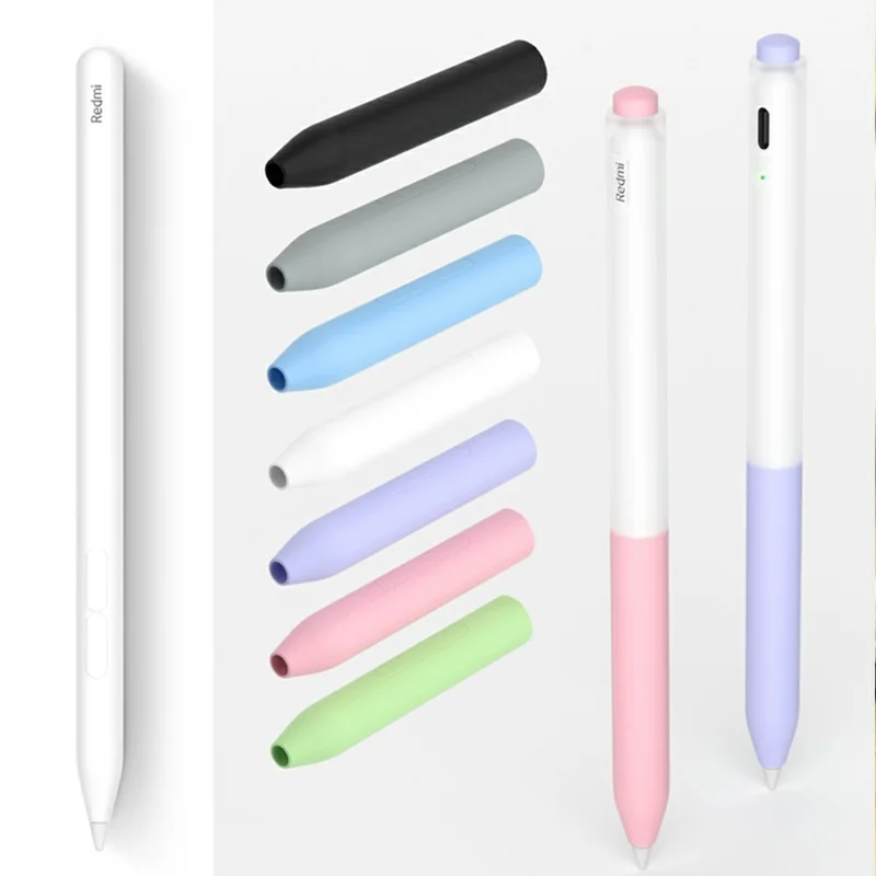 For Xiaomi Redmi Inspiration Stylus Case Jelly Silicone Sleeve Pencil Protective Cover - Sky Blue