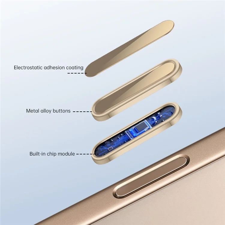 Botón de Control de Cámara para iPhone 16 Pro Max / 16 Pro / 16 Plus / 16 Protector de Botón de Captura Inteligente Sensible - Dorado