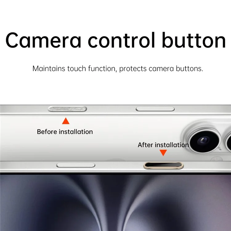 Botón de Control de Cámara para iPhone 16 Pro Max / 16 Pro / 16 Plus / 16 Protector de Botón de Captura Inteligente Sensible - Dorado