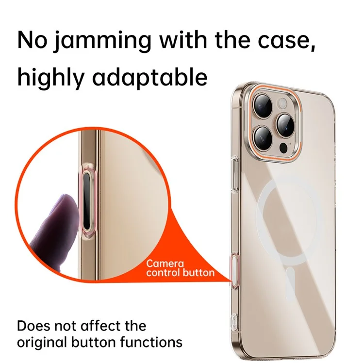 Botón de Control de Cámara para iPhone 16 Pro Max / 16 Pro / 16 Plus / 16 Protector de Botón de Captura Inteligente Sensible - Dorado