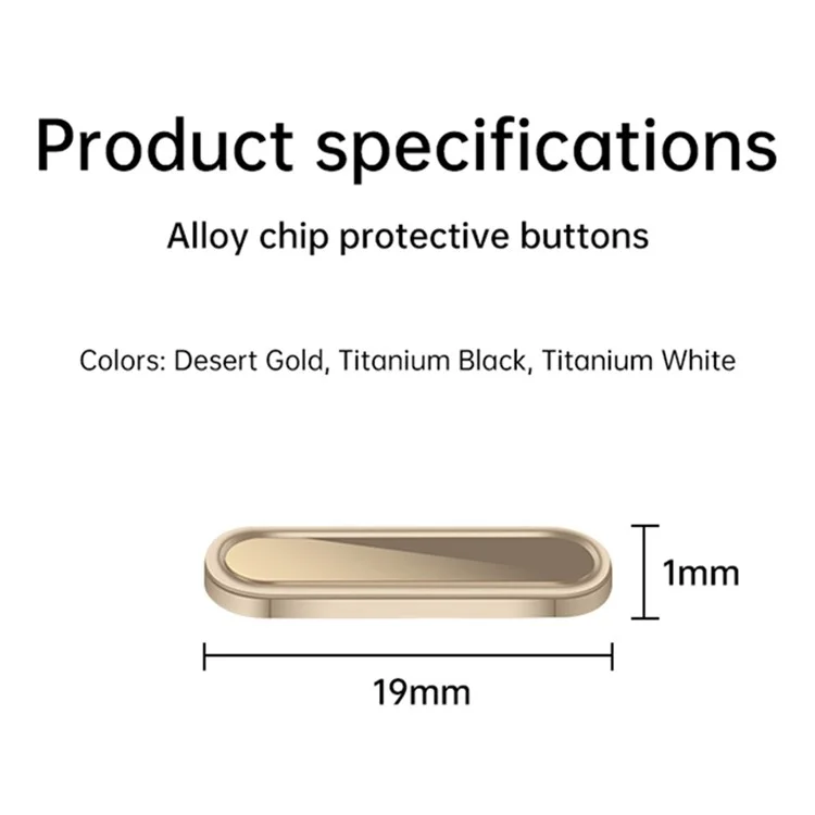 Botón de Control de Cámara para iPhone 16 Pro Max / 16 Pro / 16 Plus / 16 Protector de Botón de Captura Inteligente Sensible - Dorado
