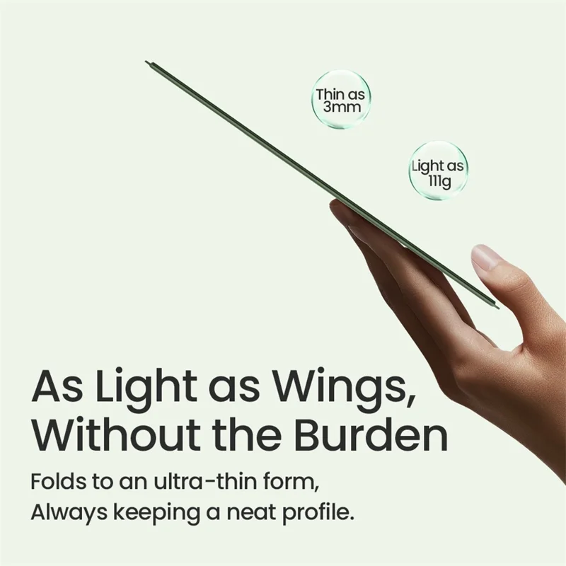 NILLKIN Dual Wing Adhesive Laptop Stand Foldable Portable Cooling Support Multi Angle Adjustable Stand - Black