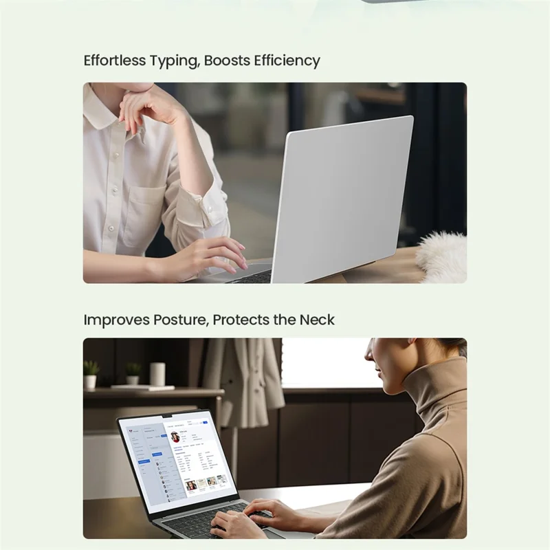 NILLKIN Dual Wing Adhesive Laptop Stand Foldable Portable Cooling Support Multi Angle Adjustable Stand - Black