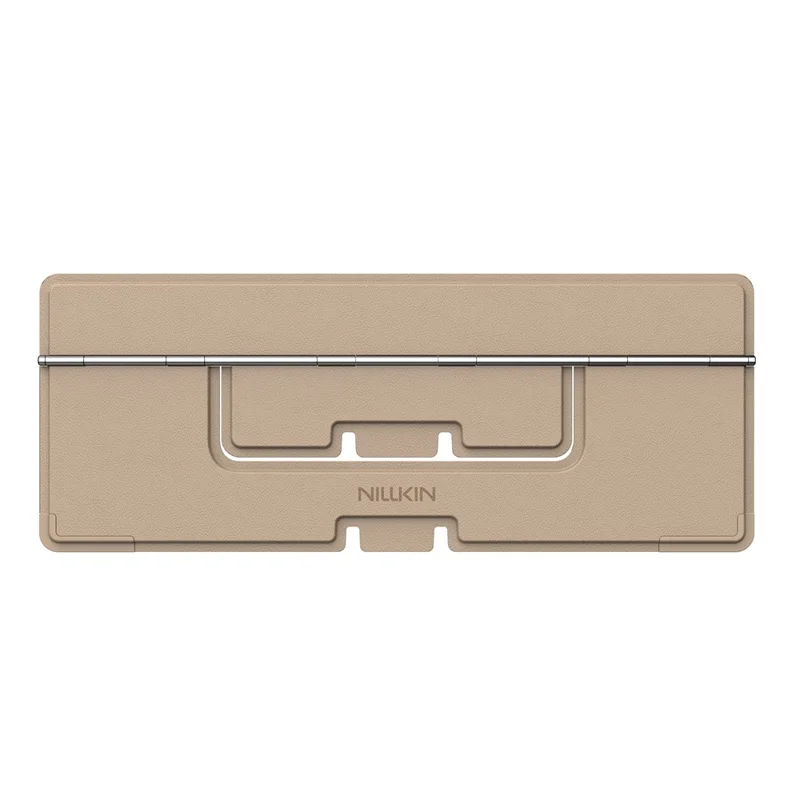 NILLKIN Dual Wing Adhesive Laptop Stand Foldable Portable Cooling Support Multi Angle Adjustable Stand - Brown