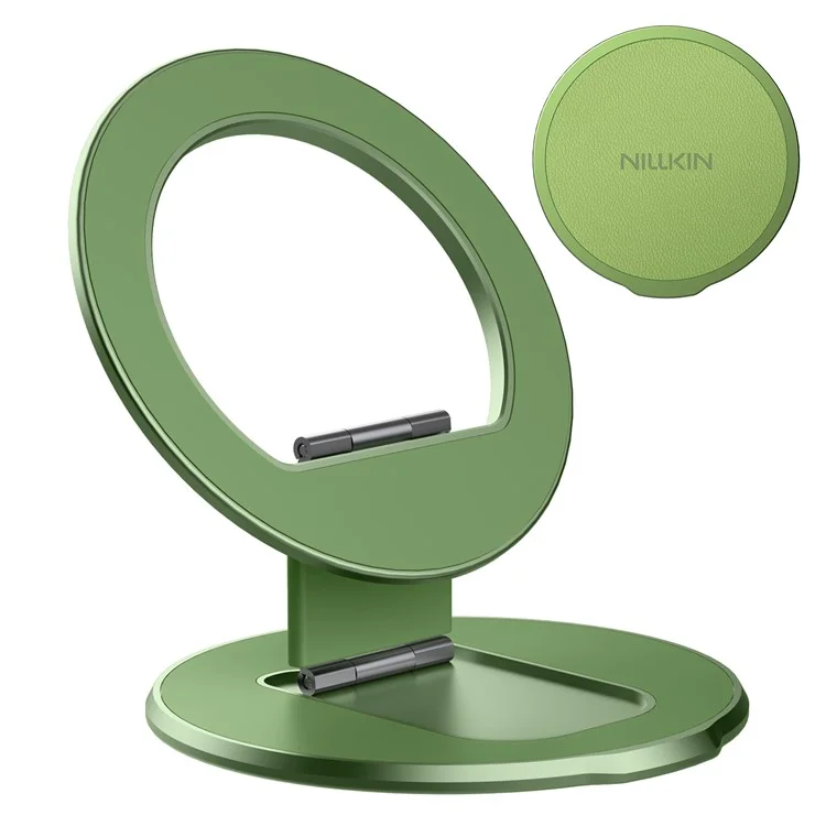 NILLKIN Dual Magnetic Ring Phone Stand Holder Flexible Rotation Adjustable Kickstand - Matcha Green