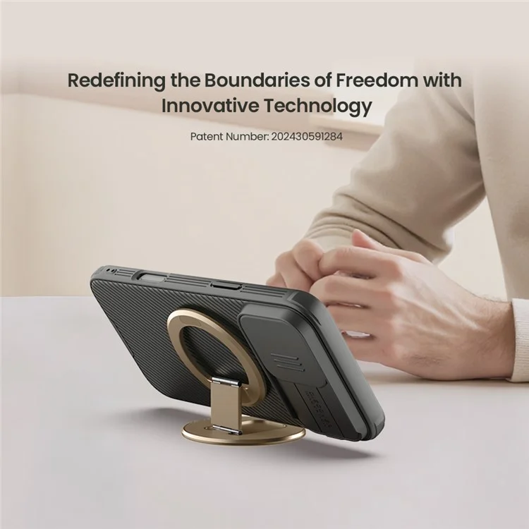 NILLKIN Dual Magnetic Ring Phone Stand Holder Flexible Rotation Adjustable Kickstand - Matcha Green