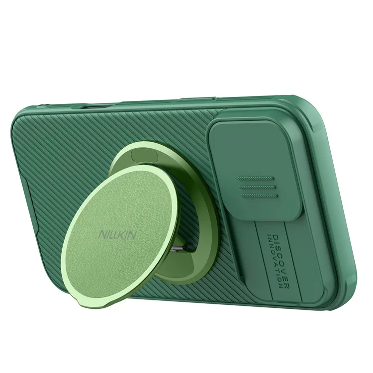NILLKIN Dual Magnetic Ring Phone Stand Holder Flexible Rotation Adjustable Kickstand - Matcha Green