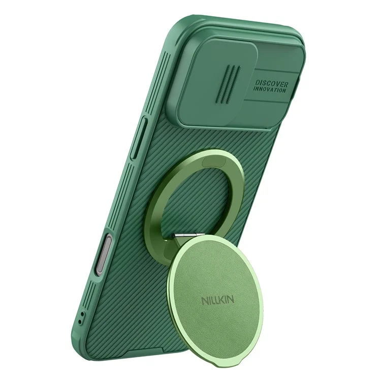 NILLKIN Dual Magnetic Ring Phone Stand Holder Flexible Rotation Adjustable Kickstand - Matcha Green