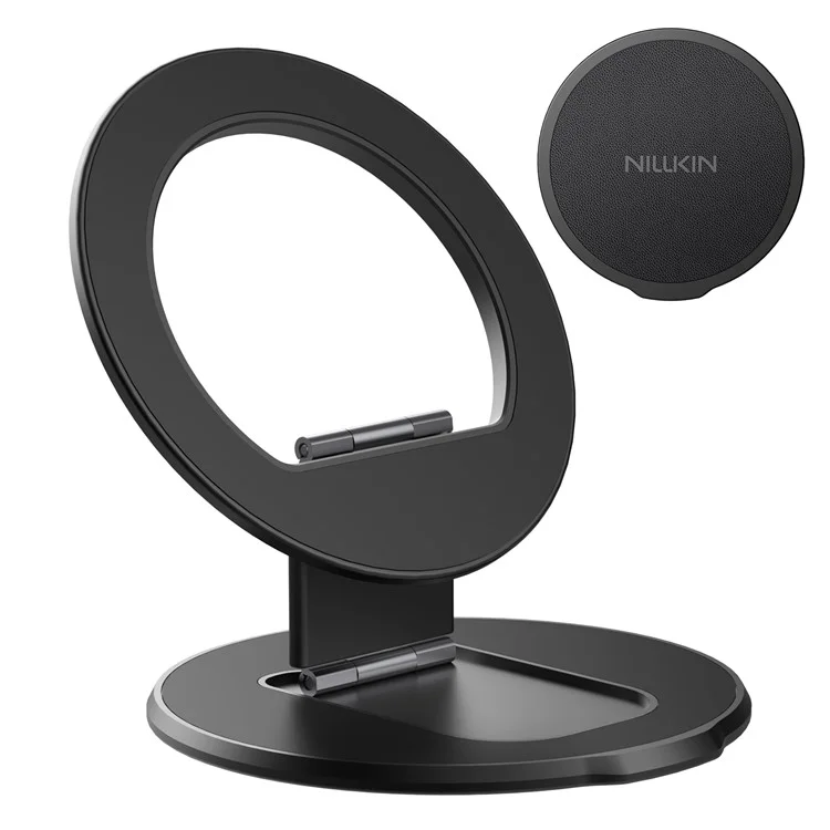 NILLKIN Dual Magnetic Ring Phone Stand Holder Flexible Rotation Adjustable Kickstand - Black
