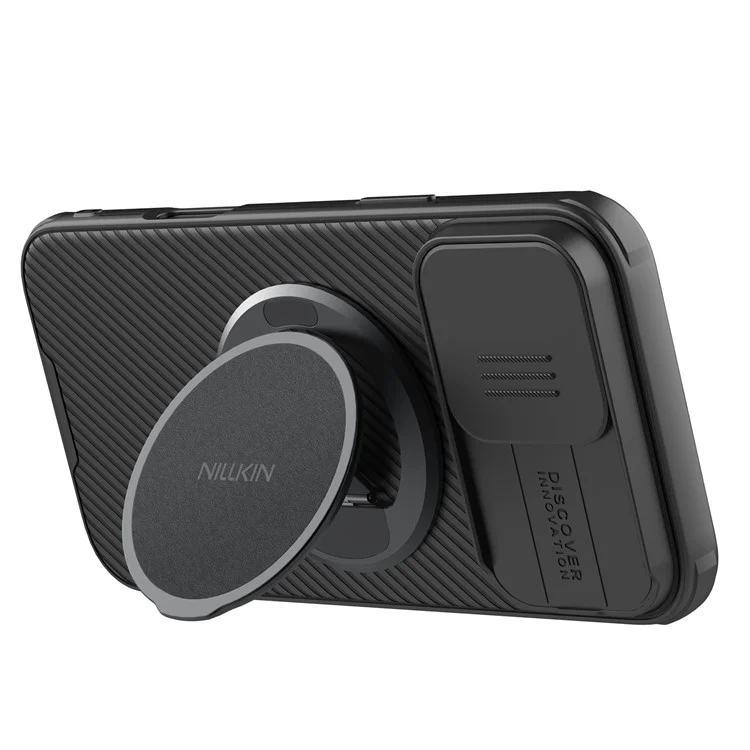 NILLKIN Dual Magnetic Ring Phone Stand Holder Flexible Rotation Adjustable Kickstand - Black