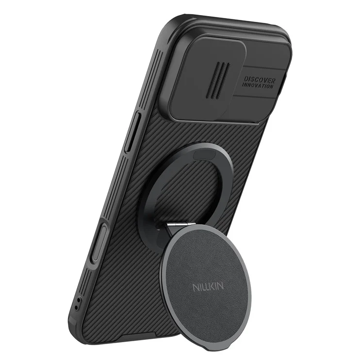 NILLKIN Dual Magnetic Ring Phone Stand Holder Flexible Rotation Adjustable Kickstand - Black