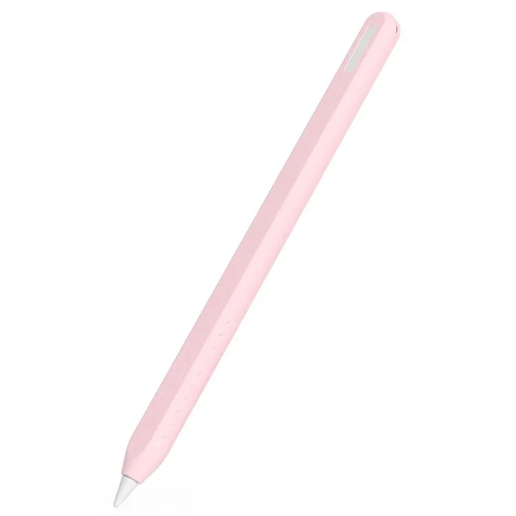 For Apple Pencil (2nd Generation) Integrated Stylus Case Silicone Protective Cover - Pink