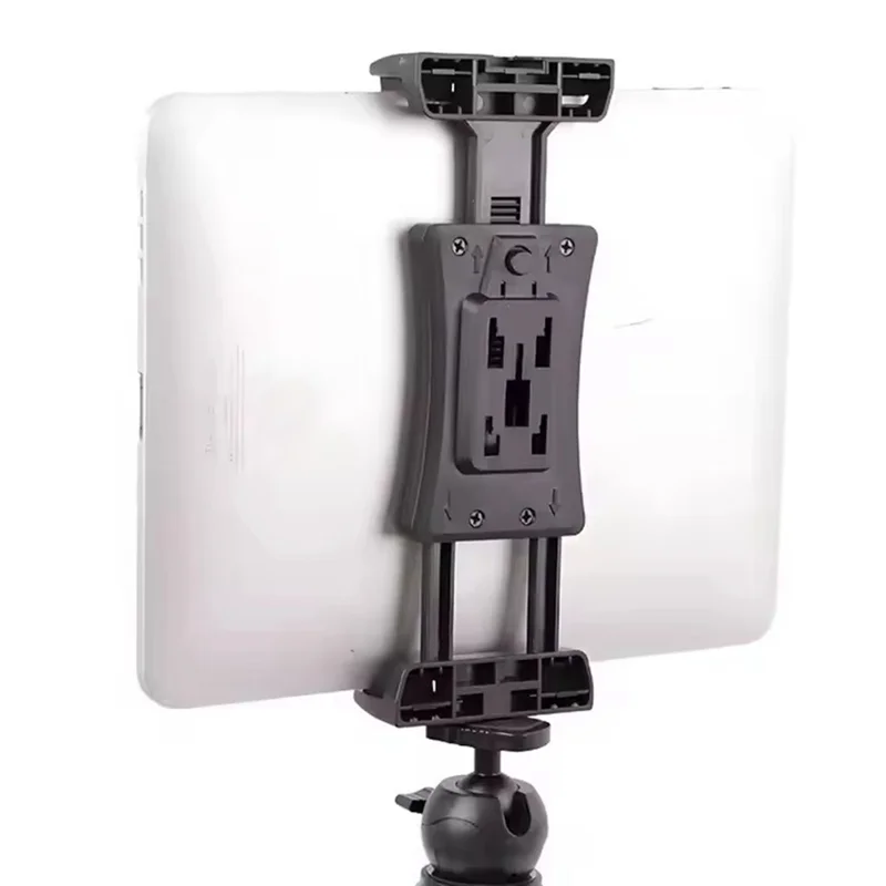 F088 Morsetto per Tablet Large con Slitta Porta Accessori da 23 cm, Supporto Universale Multiuso per Telefoni e Tablet