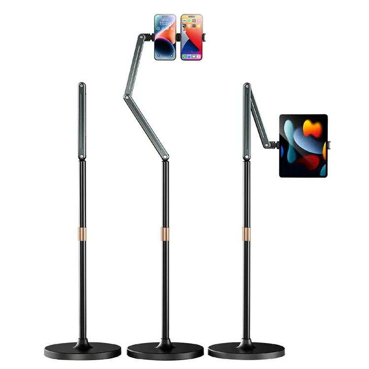 Support de sol rétractable BONERUY P86L - Support pivotant à 360 degrés pour streaming et étude