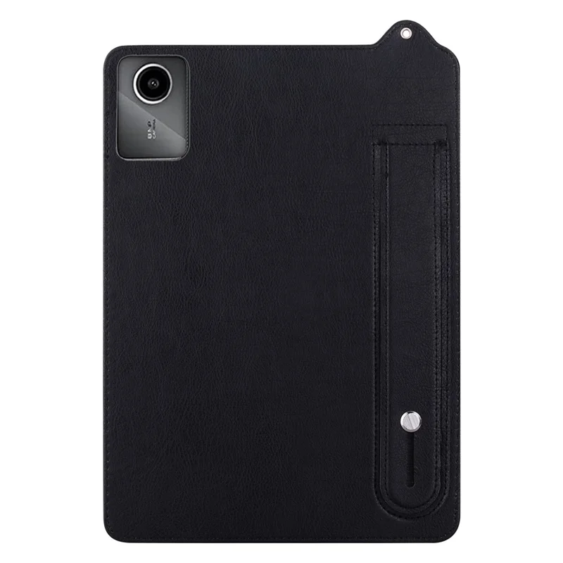 Para Lenovo Xiaoxin Pad 11 2025 / Tab K11 Gen 2TB336 / Tab M11 Capa com Alça de Mão, Suporte e Couro - Preto