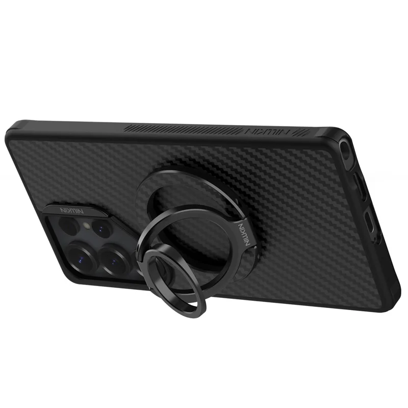 NILLKIN Magnetic Ring Kickstand Slim Aramid Fiber Aerospace Aluminum Multi Angle Adjustable Holder