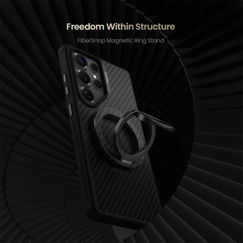 NILLKIN Magnetic Ring Kickstand Slim Aramid Fiber Aerospace Aluminum Multi Angle Adjustable Holder