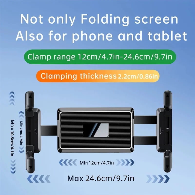 QB01 Universal Wall Mount Holder 4.7-15 Inch Phone Tablet 360 Degree Rotation Kitchen Bathroom Bracket