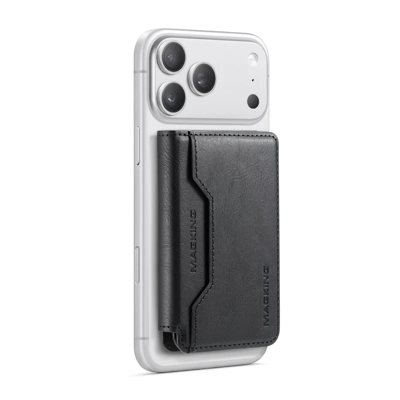 MAGKING K3 PRO Magnetic Detachable Phone Card Holder Kickstand RFID Blocking 6 Card Slots - Black