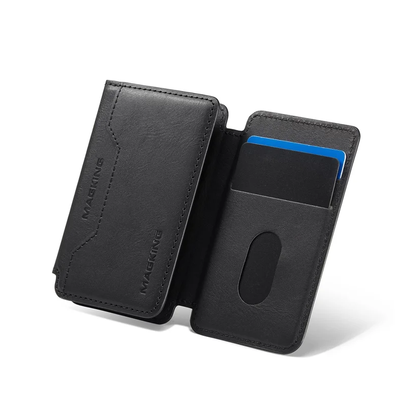 MAGKING K3 PRO Magnetic Detachable Phone Card Holder Kickstand RFID Blocking 6 Card Slots - Black