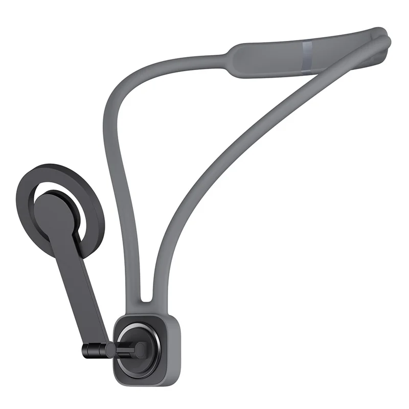 K08-2M Magnetic Neck Phone Holder 360 Degree Rotation Phone Neck Mount Hand Free POV - Grey