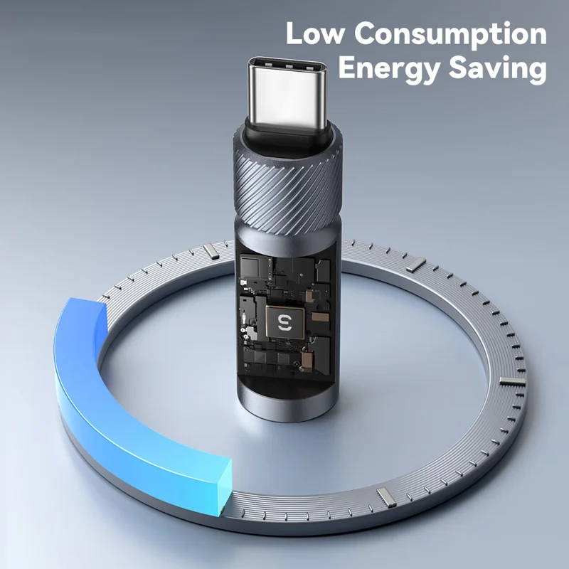 ESSAGER Aluminum Alloy Type-C Cigarette Lighter Tungsten Wire Heating Auto Shut Off - Type-C Male Connector
