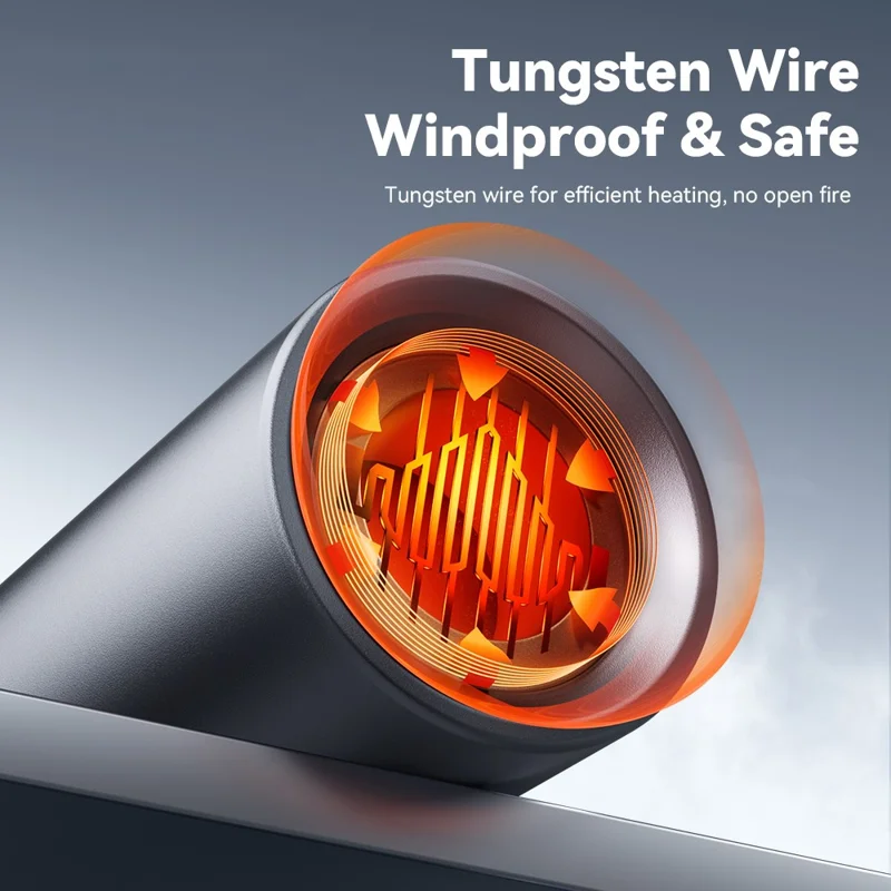 ESSAGER Aluminum Alloy Type-C Cigarette Lighter Tungsten Wire Heating Auto Shut Off - Type-C Male Connector