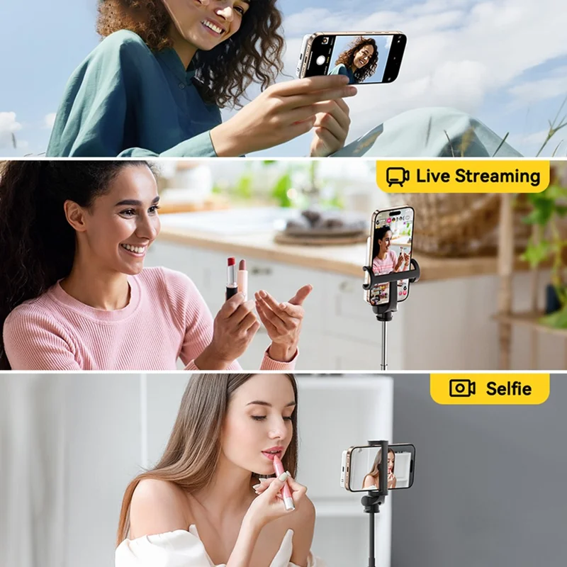 ESSAGER 4.02 inch IPS HD Magnetic Phone Selfie Monitor Screen 3 Brightness Levels Adjustable Screen Rotation - White