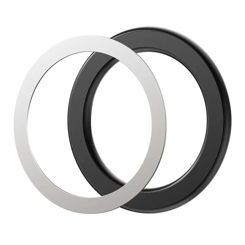 ESSAGER telefon cirkulær magnetisk ring med magnetisk plade 360° roterbar justerbar magnetisk ring stærk adsorption - Sort