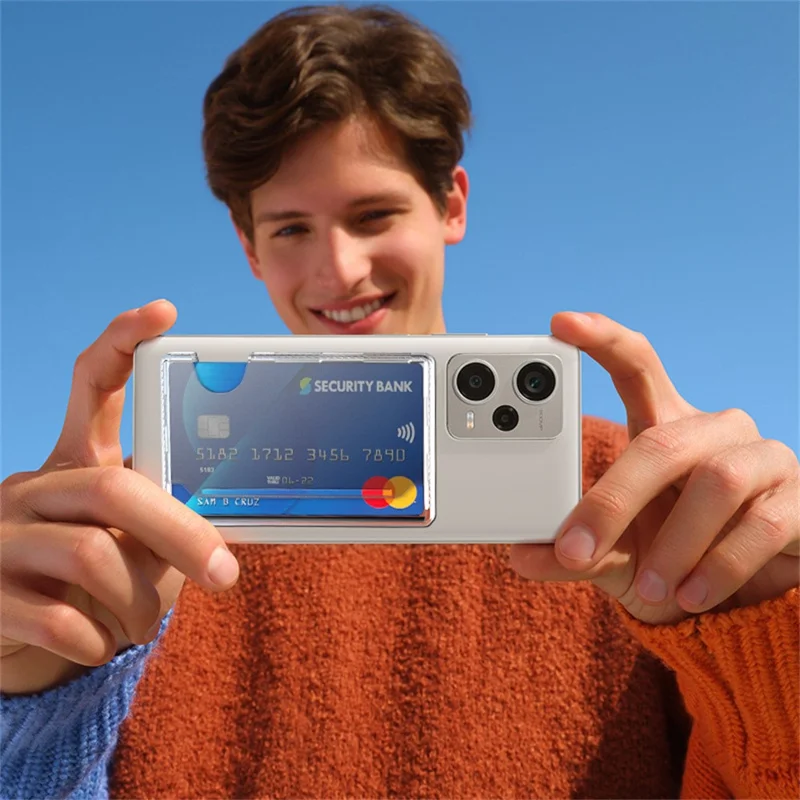 Kompatibel mit MagSafe Seitlicher Kartenetui Magnetische Dünne Handy-Rückseite Kartenhalter Hülle