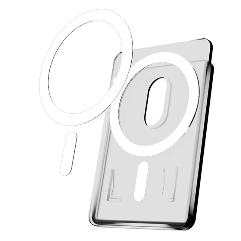 Compatibile con MagSafe Anti-Spy Matte Magnetic Card Holder Slim Phone Back Card Case