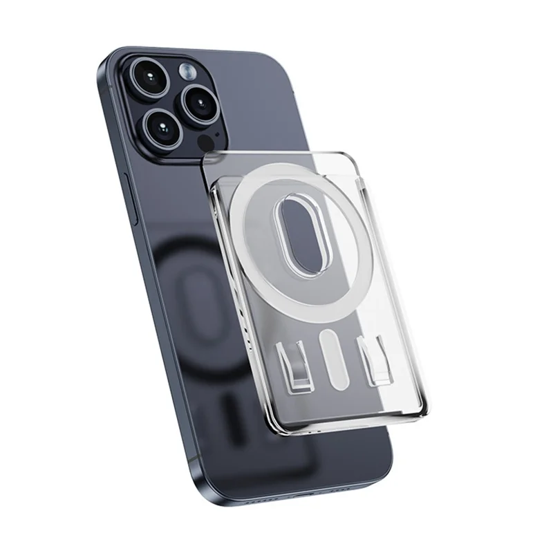 Compatibile con MagSafe Anti-Spy Matte Magnetic Card Holder Slim Phone Back Card Case